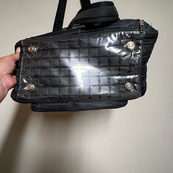 LUG Black Quilted Work Travel Tote Gym Diaper Bag Purse Puddle Jumper - Picture 3 of 8